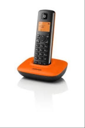 T401+ Handsfree Dect Telsiz Telefon Turuncu Siyah t401
