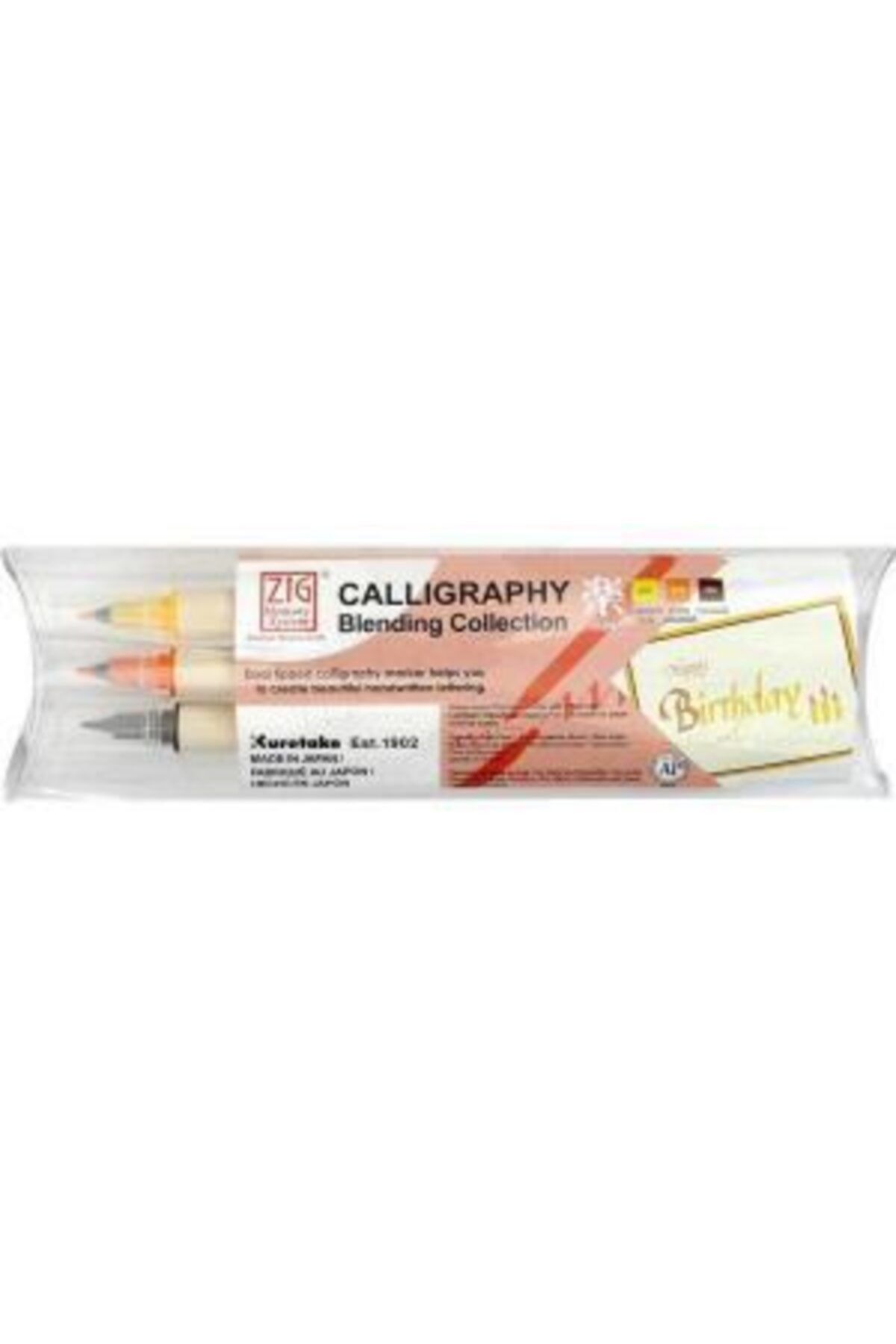 Zig-Calligraphy Pen Double Tip 3400 Set of 3 1