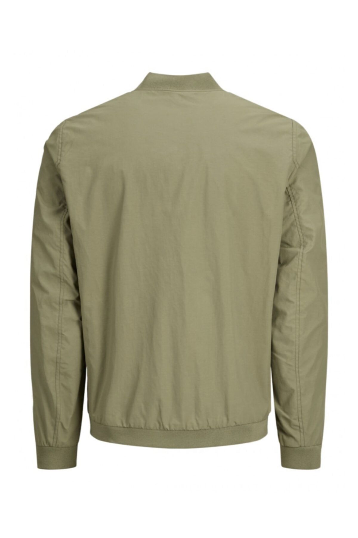 Jack Jones Khaki Zipper Detailed Bomber Jacket Trendyol