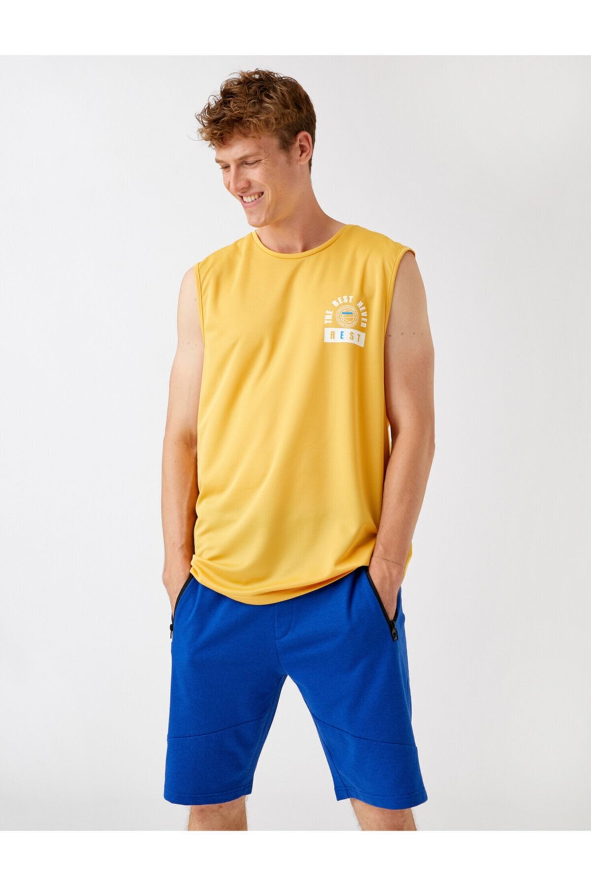 Koton Unterhemd Gelb Regular Fit