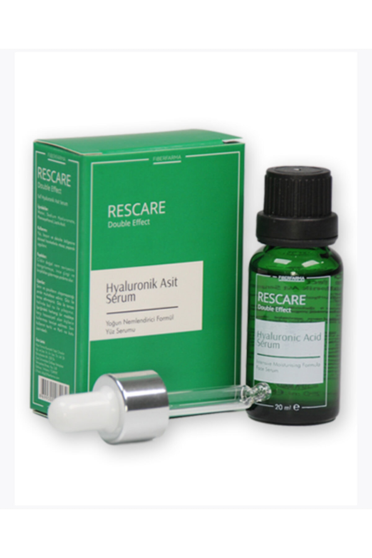 RESCARE Yenilenmiş 20 ml Double Effect Hyaluronik Asit Serum