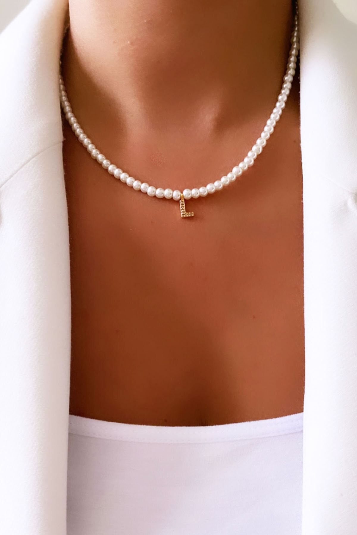 Women's letter deals necklace