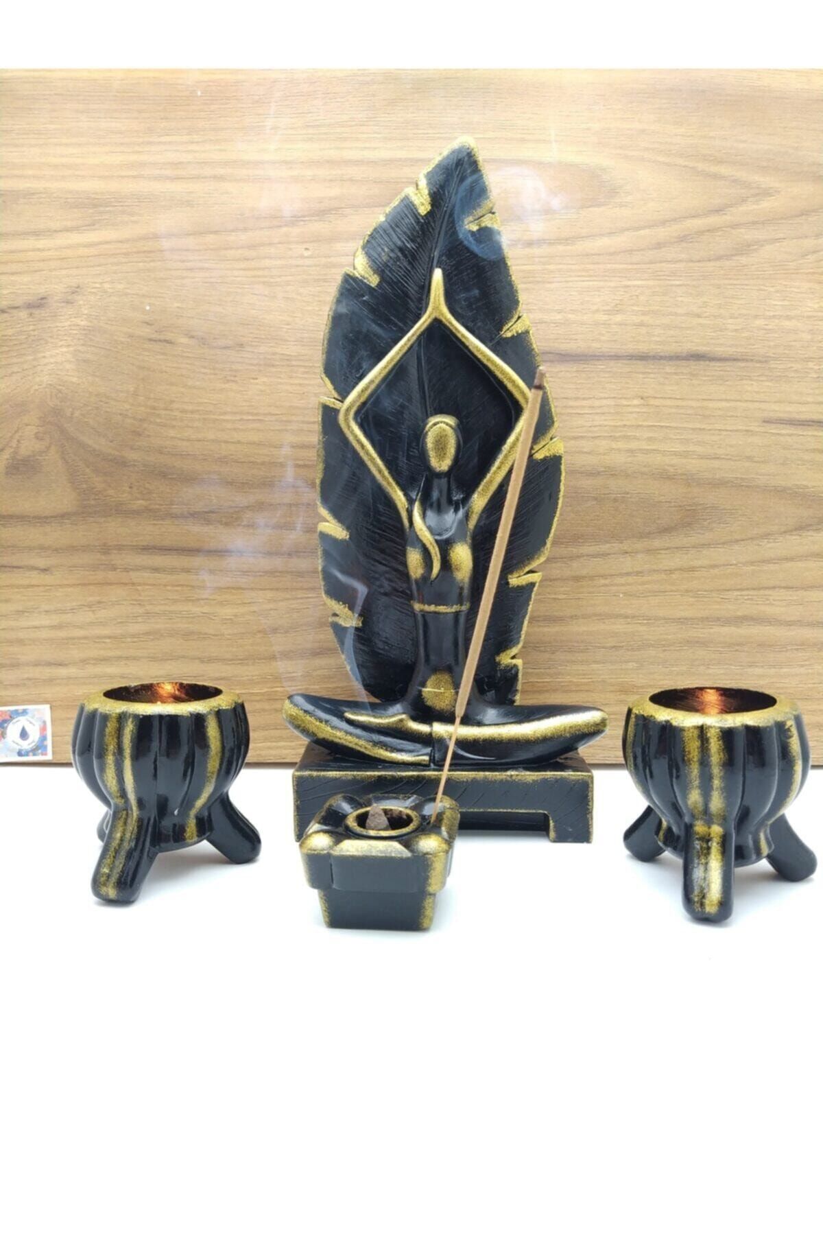 Yoga Yapan Kız Tütsülük Ve Mumluk