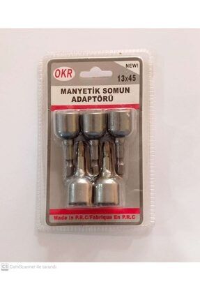 Manyetik Somun Adaptörü 13x45 Mm Çatı Adaptörü 5li Pakette MSA13X45