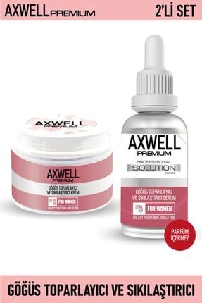 Axwell Premium Göğüs Sıkılaştırıcı Ve Toparlayıcı 2'li Göğüs Bakım Seti (serum 30ml+ Krem 100ml) ST003