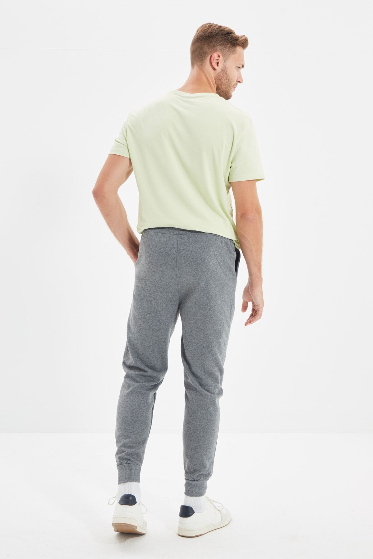 Trendyol Collection-AnthracitE FleEcE/ζεστό SwEAtpants - κανονική εφαρμογή TMNAW21EA0264 6