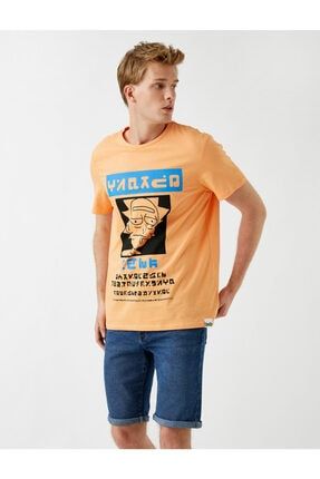 Erkek Turuncu T-Shirt 1YAM11580CK
