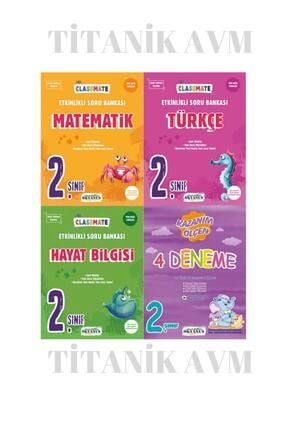 Matematik - Türkçe - Hayat Bilgisi Soru Bankası + Okyanus 2. Sınıf Sıralı Kazanım Ölçen 4 Lü Deneme B-SET9