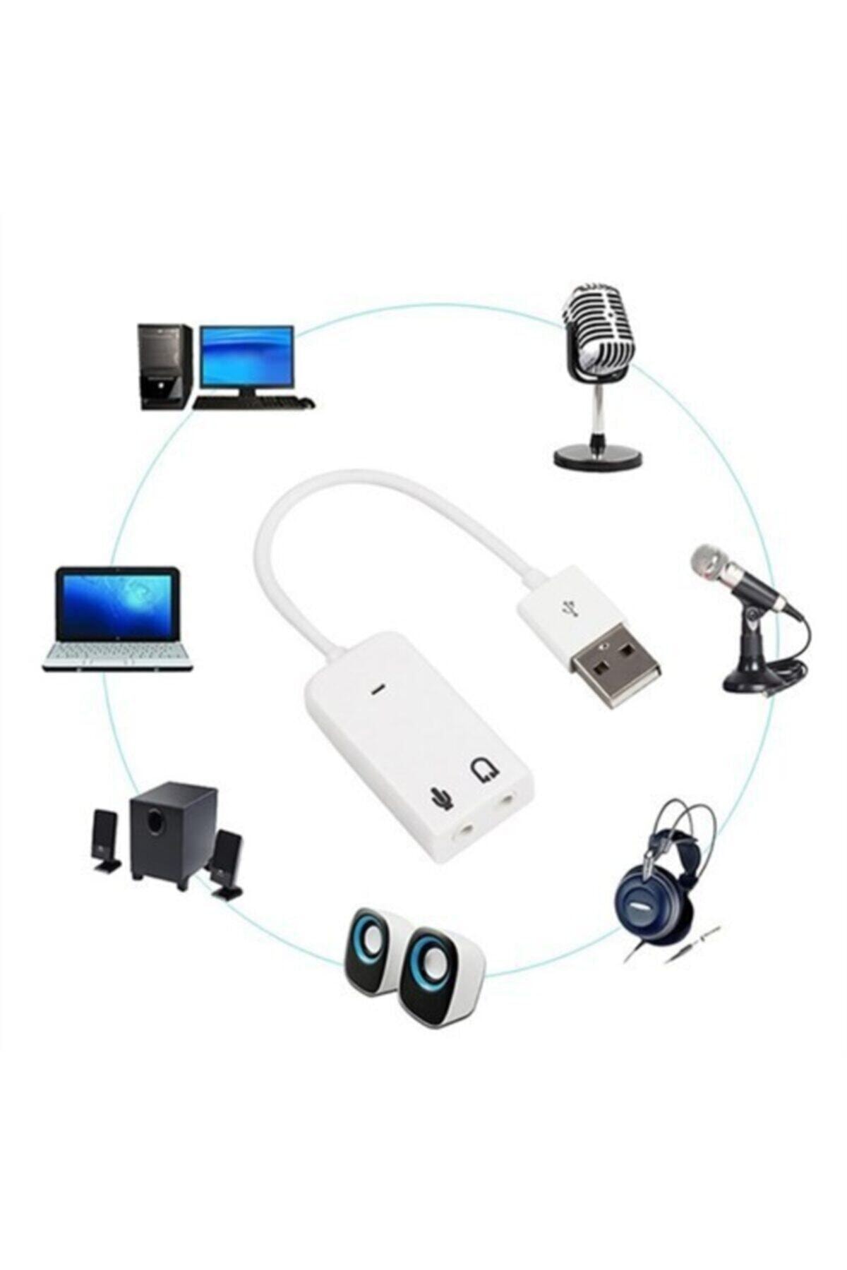 Usb Kablolu Ses Kartı 7.1 Sound Çevirici Dönüştürücü Garantili Ürün 3