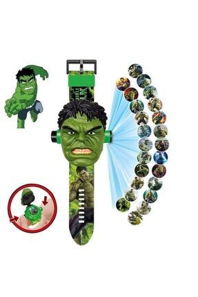 Çocuk Hulk Figürlü Projeksiyonlu Dijital Kol Saati AVRS-HULK