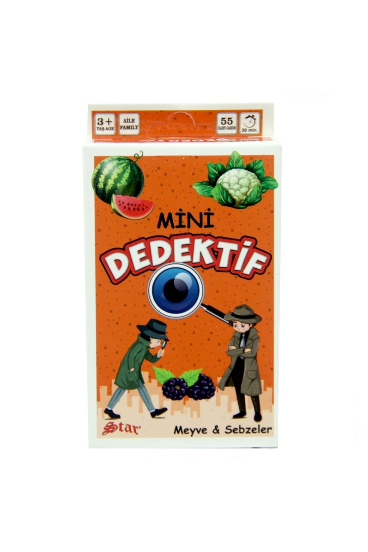 Genel Markalar Mini Dedektif Kart Oyunu - Turuncu - Meyve Ve Sebzeler fotoğrafı 2 (önizleme)