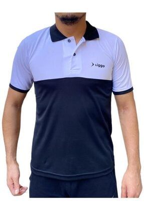 Polo Yaka Spor Tişört Nefes Alabilen Antrenman Tişörtü Liggo127