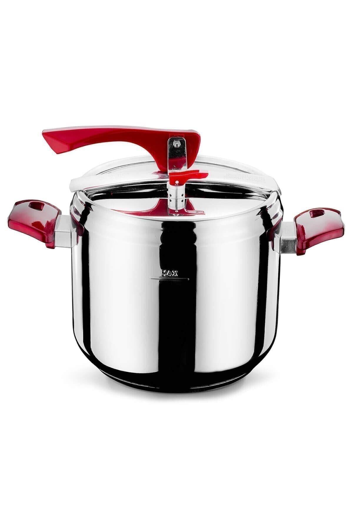 Genel Markalar Uçe 9 Lt Kırmızı Kulplu Düdüklü Tencere