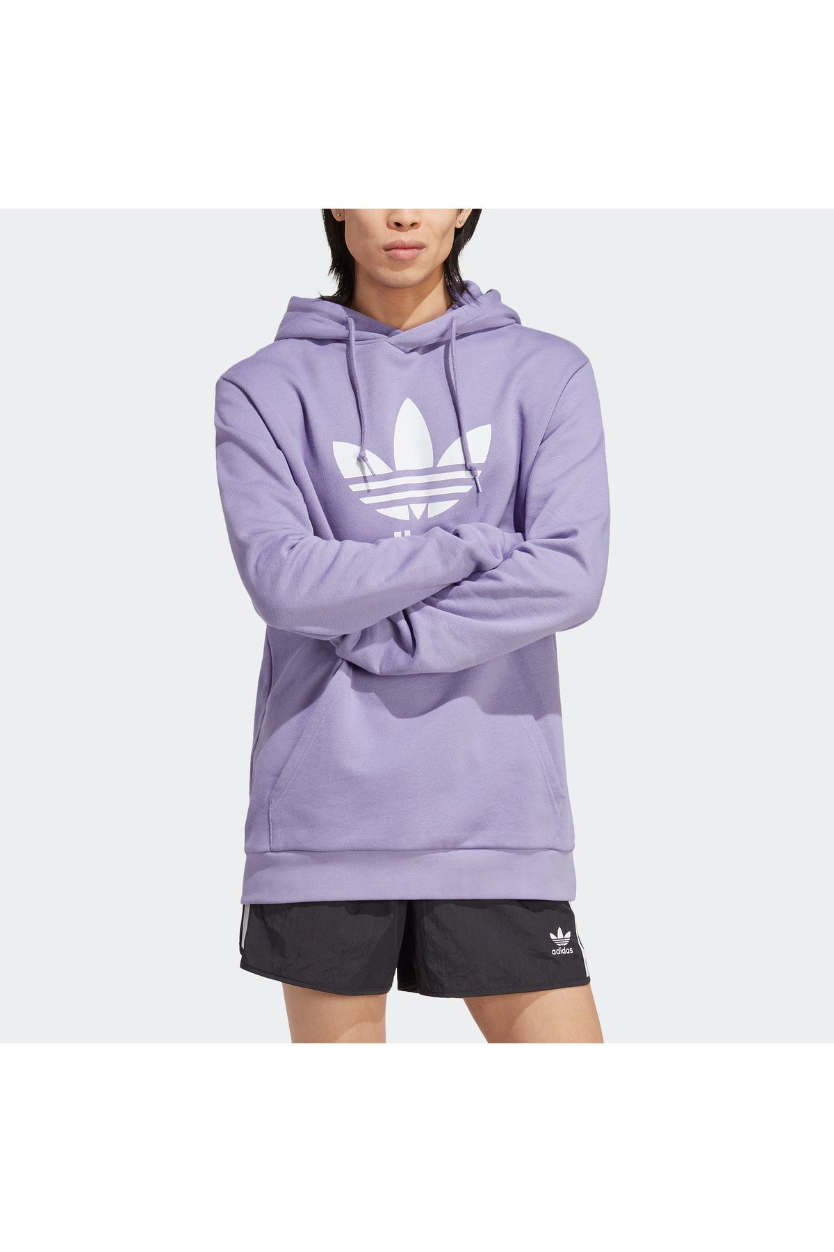 adidas Crew Neck Lilac Men s Sweatshirt Ia4881 Trefoil Hoody Trendyol