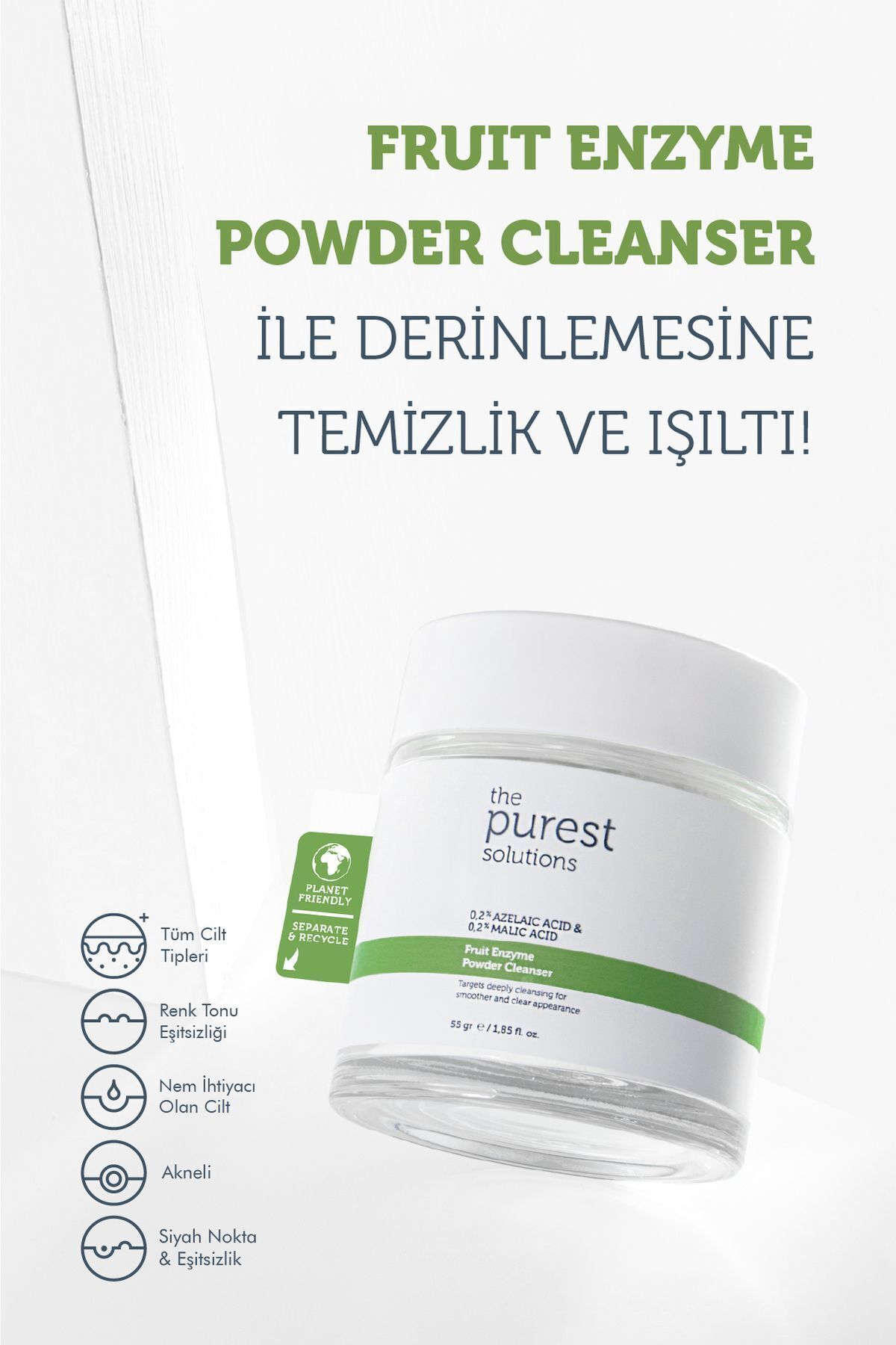 ست مراقبت پوست تصفیه و احیای روال تمیز کردن دو مرحله ای برای انواع پیورست سولوشن The Purest Solutions