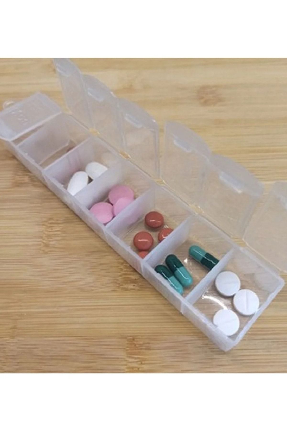 ego home Haftalık Günlük Ilaç Saklama Kutusu 7 Günlük Ilaç Saklama Kabı