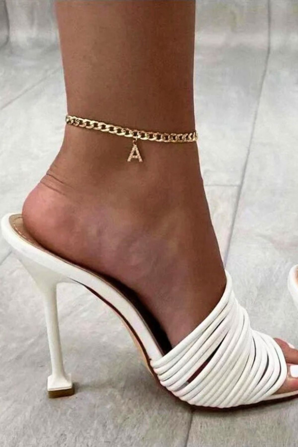 PETEK AKSESUAR TAŞLI HARF HALHAL