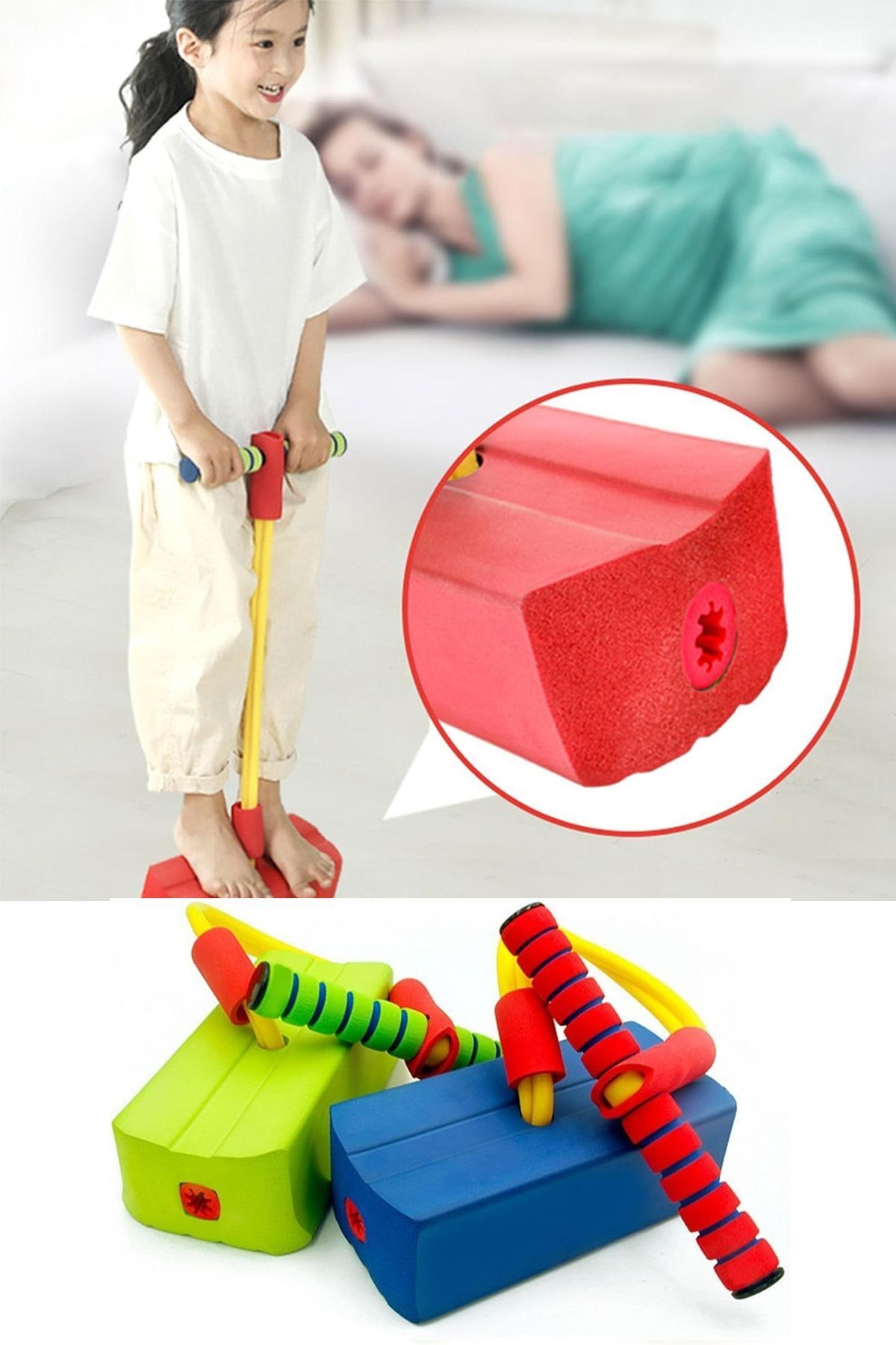 Hombak Zıpzıp Çocuklar Için Atlama Zıplama Oyuncağı Boy Uzatıcı Eğitici Fiziksel Ve Zihinsel Geliştirici