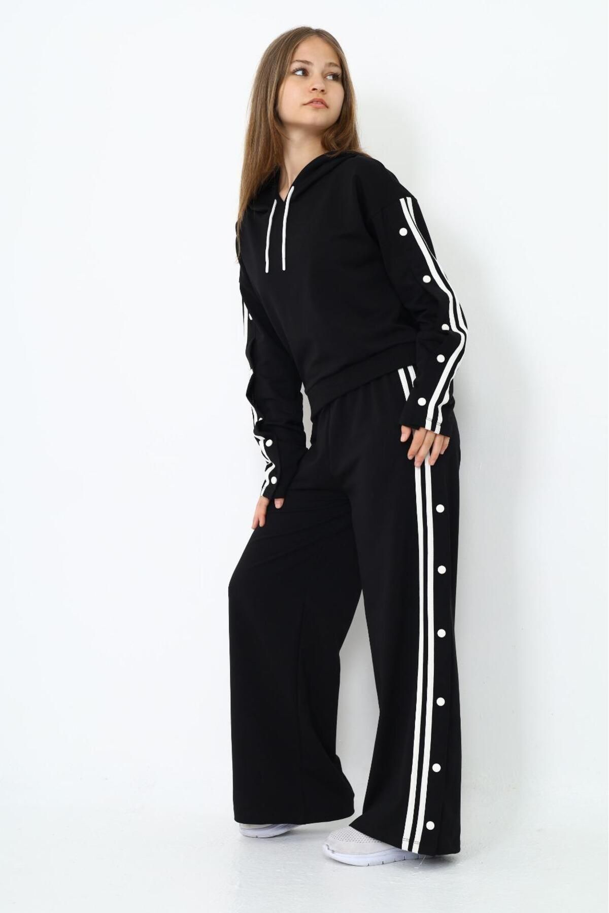 Joui Co 100% pamut kapucnis oversize tréningruha szett lányoknak