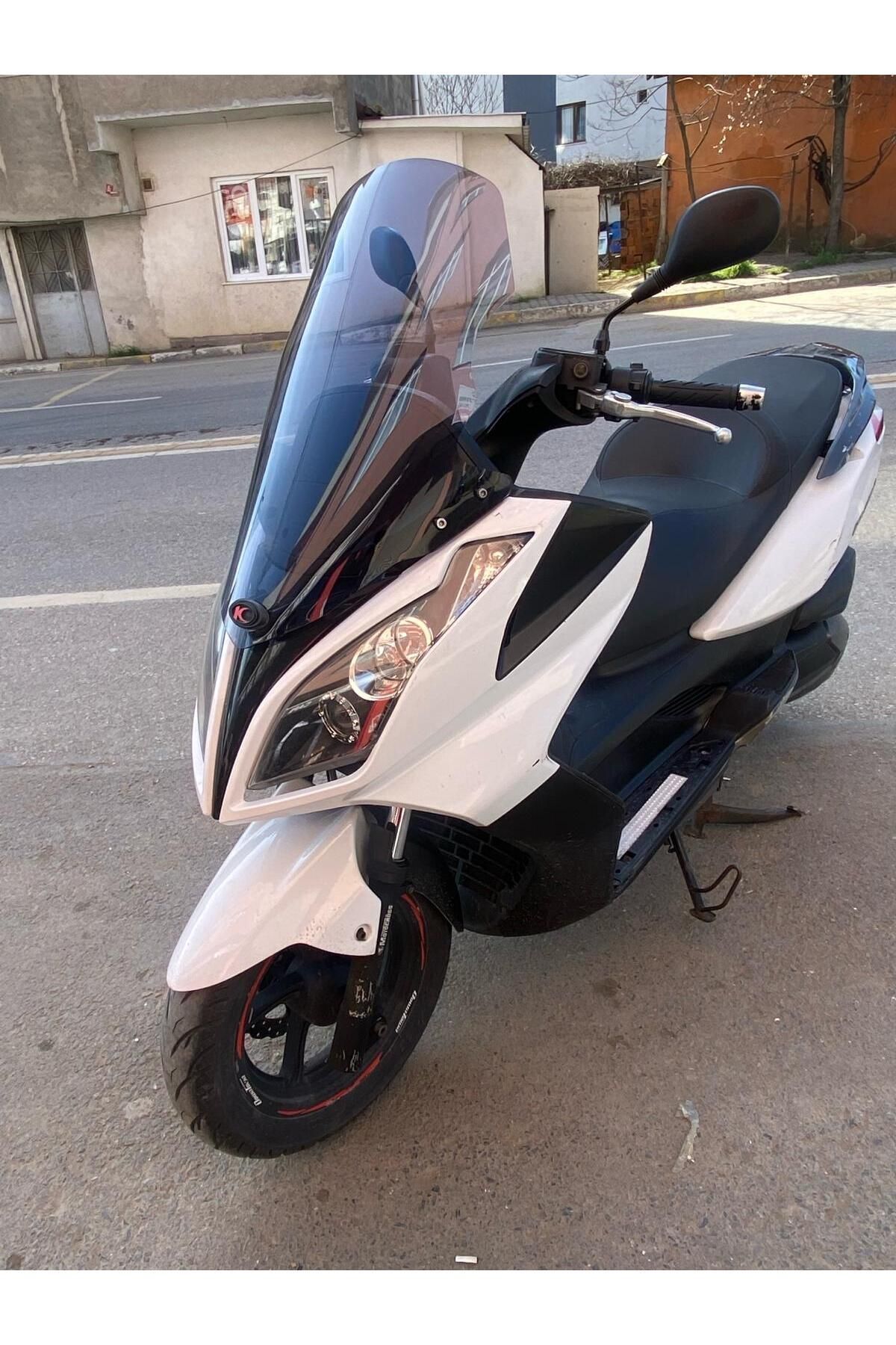 Kymco Downtown  200 300 Siperlik Ön Cam 2011 2015 Model 78cm Füme Renkli 4mm UZUN CAM