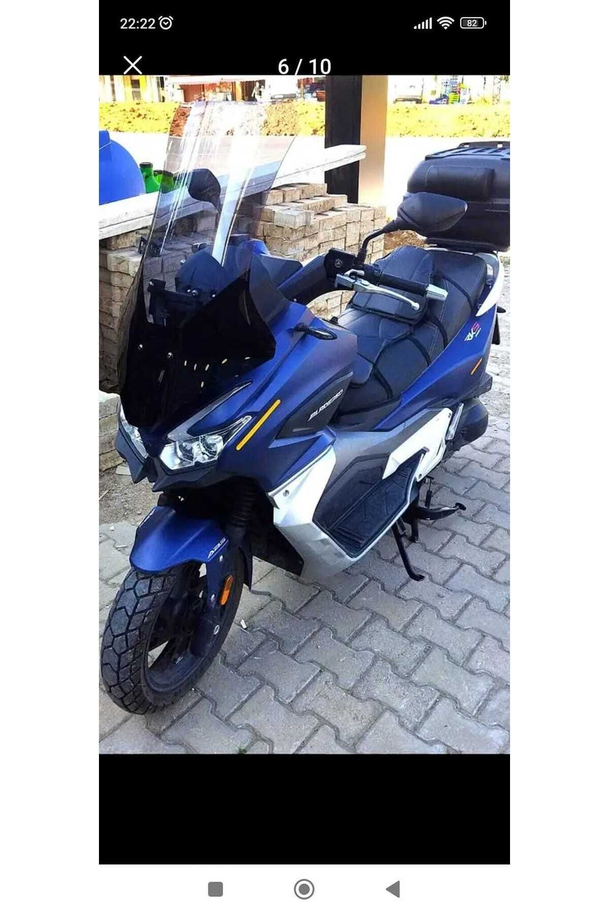 RKS Blade 250 -350 Siperlik Ön Cam 2023-2025 Model 65cm Füme Renkli 4mm ORTA BOYLU CAM