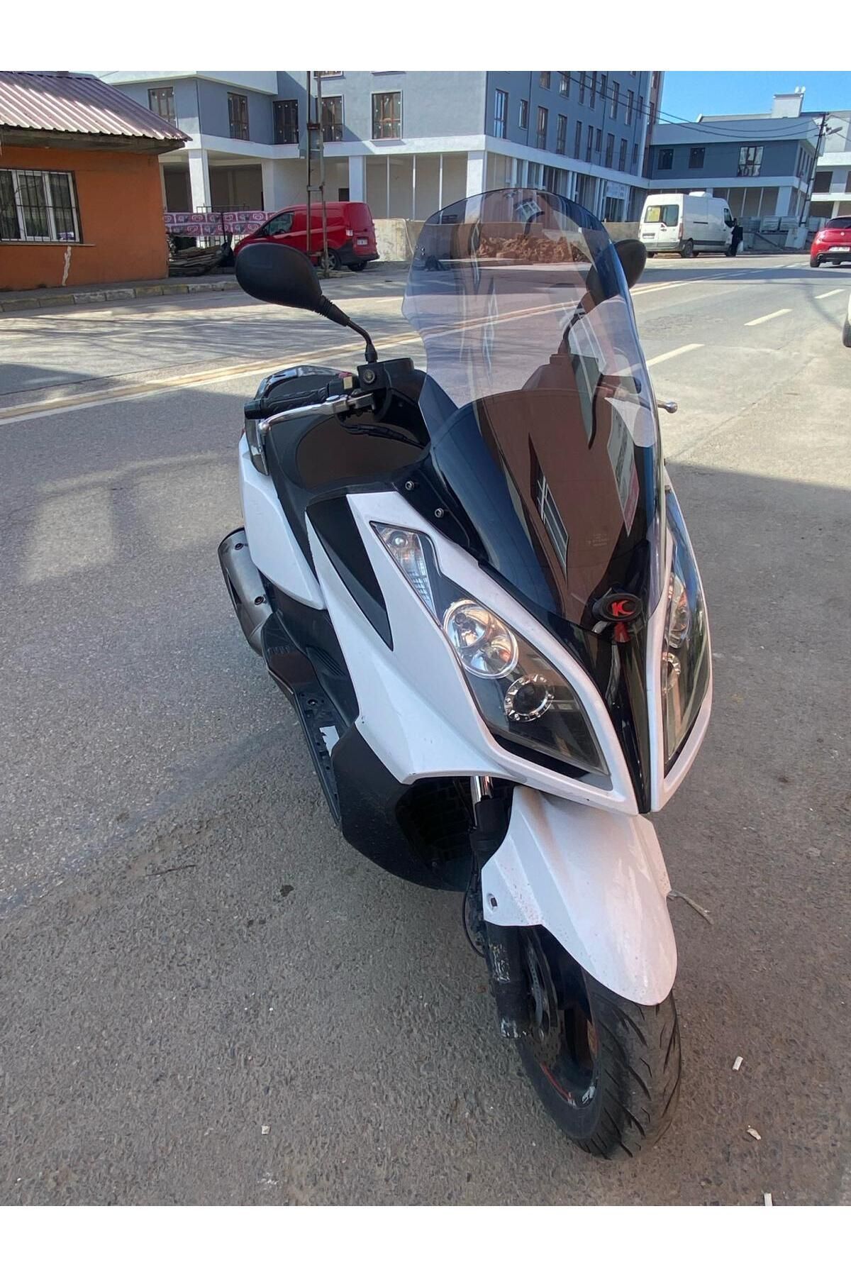 Kymco Downtown  200 300 Siperlik Ön Cam 2011 2015 Model 78cm Füme Renkli 4mm UZUN CAM