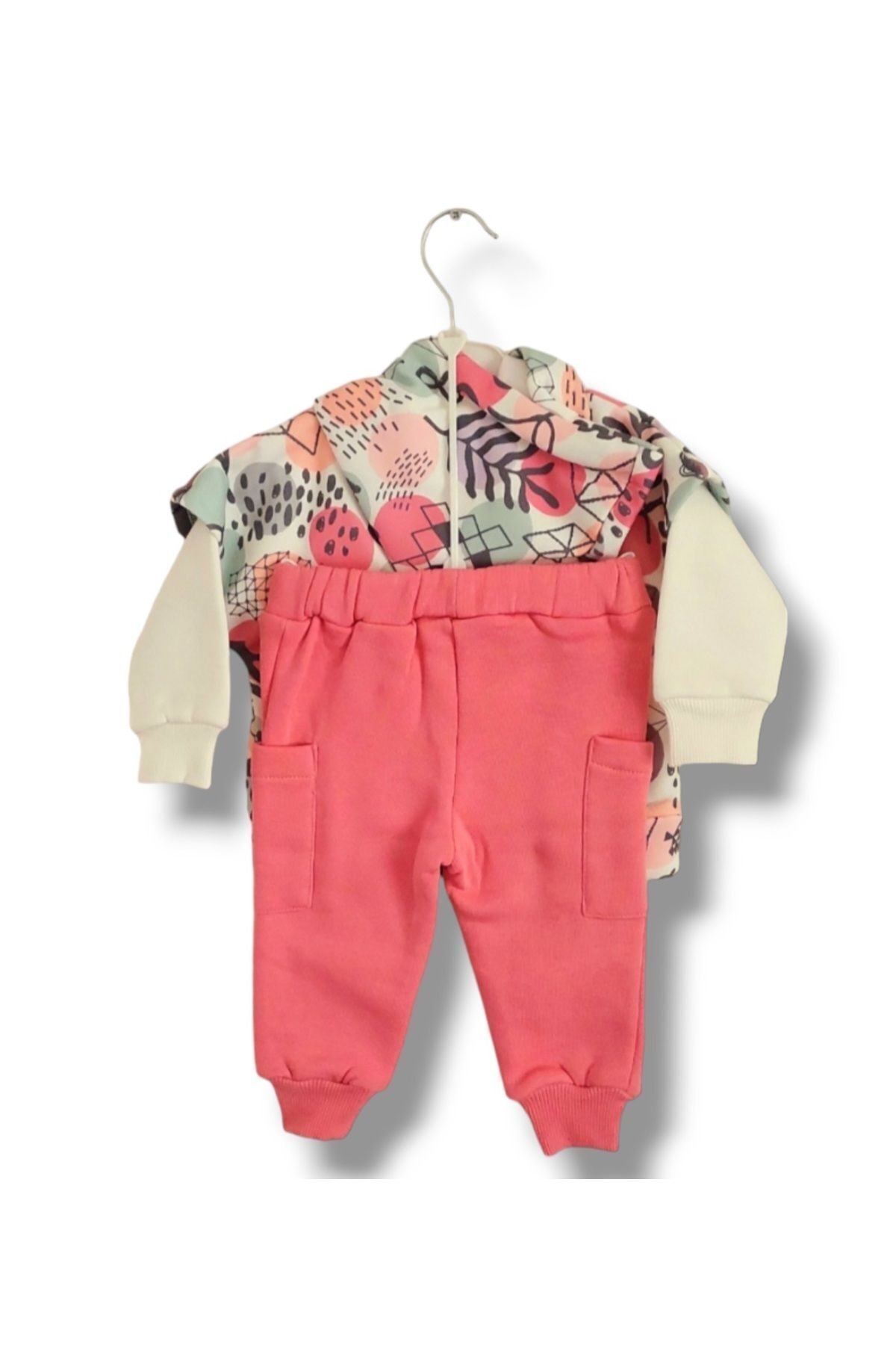 ست نوزادی دخترانه صورتی ASİL ÖZTÜRK BABY KİDS | JNF23ASLBTK اورجینال - تصویر 2