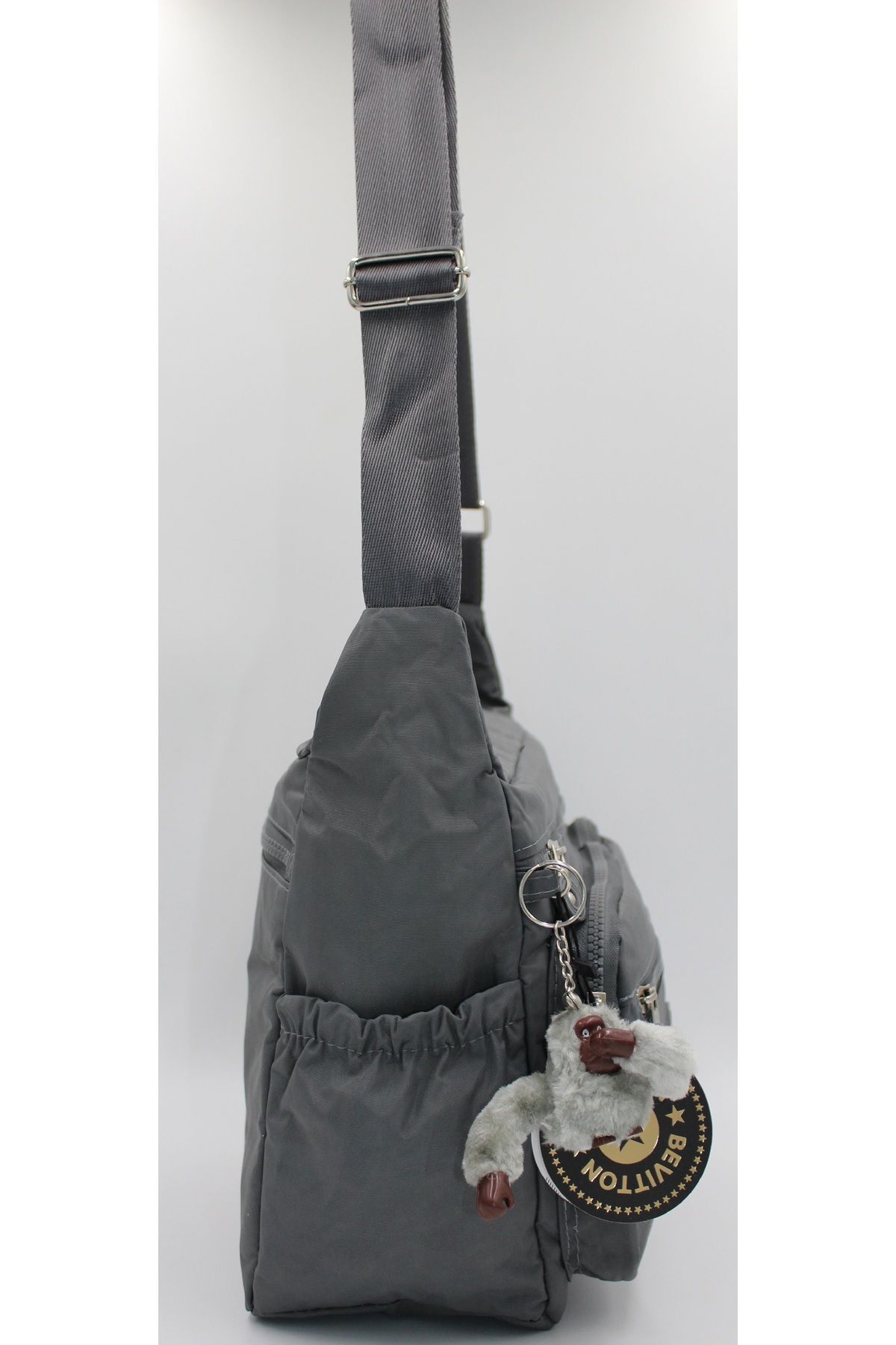 Bevitton-Women's Gray Postal Shoulder Bag 4100 5