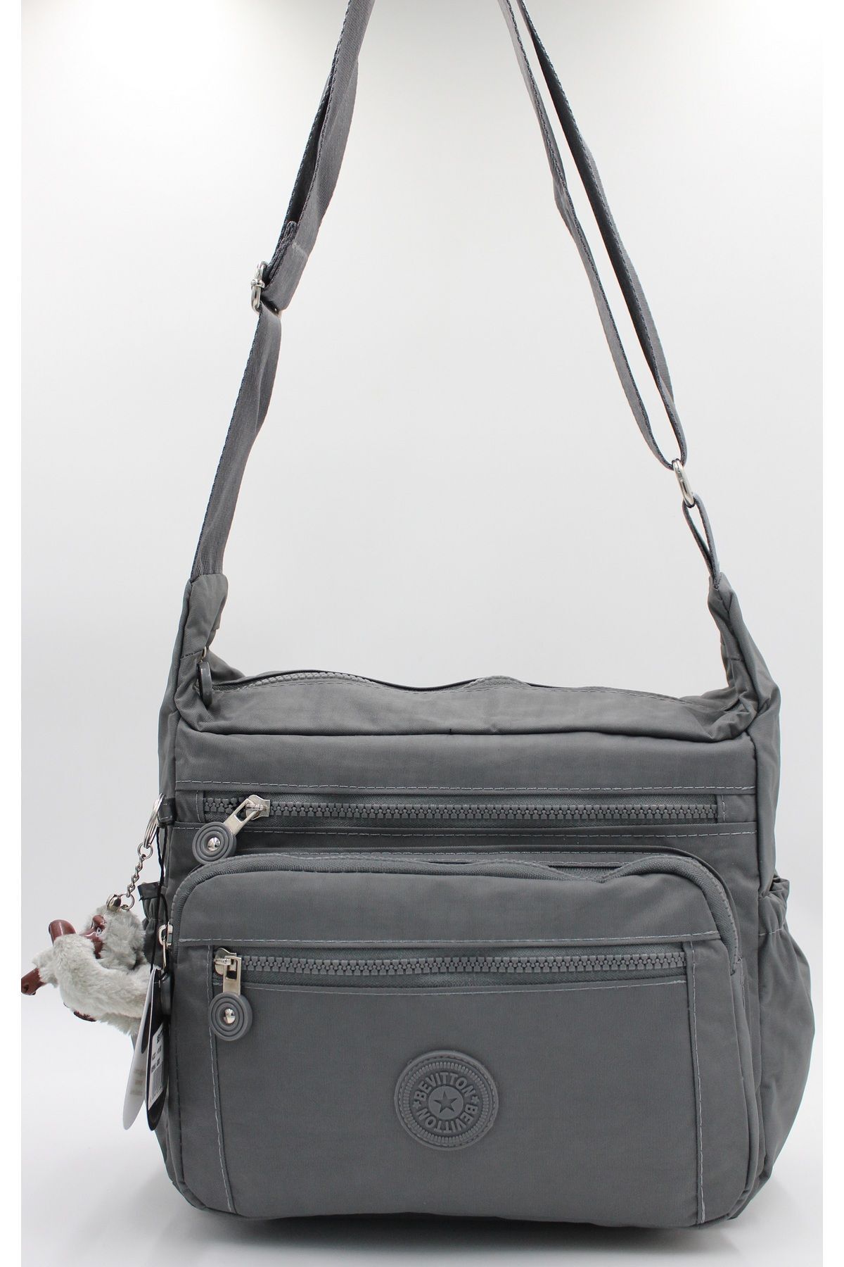 Bevitton-Women's Gray Postal Shoulder Bag 4100 2