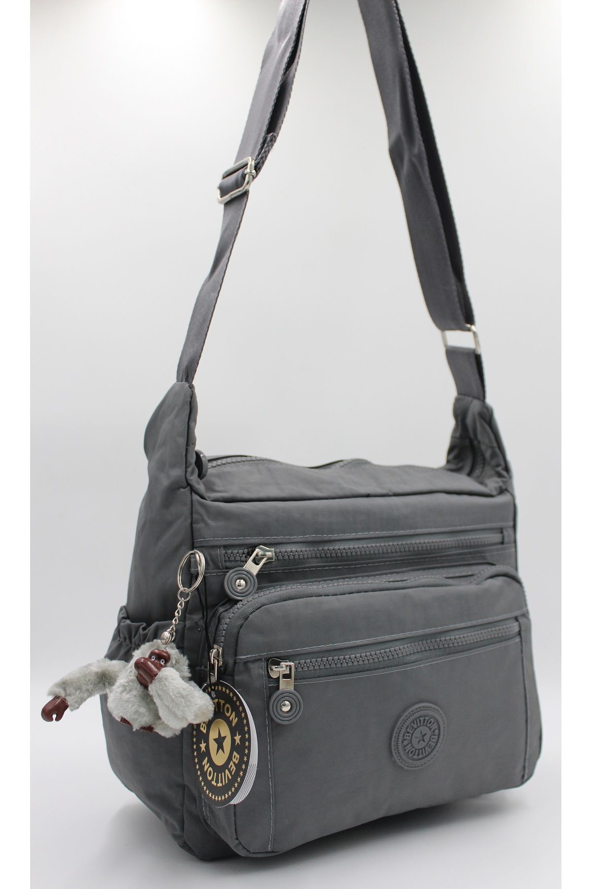 Bevitton-Women's Gray Postal Shoulder Bag 4100 1