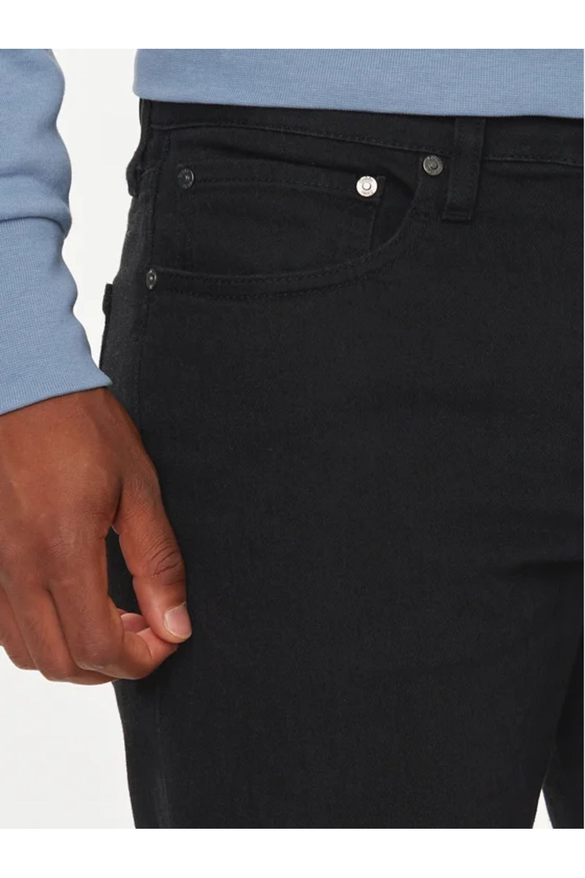 شلوار جین مردانه عادی خاص برش باریک و مشکی 2 K10K11239 1AP Calvin Klein