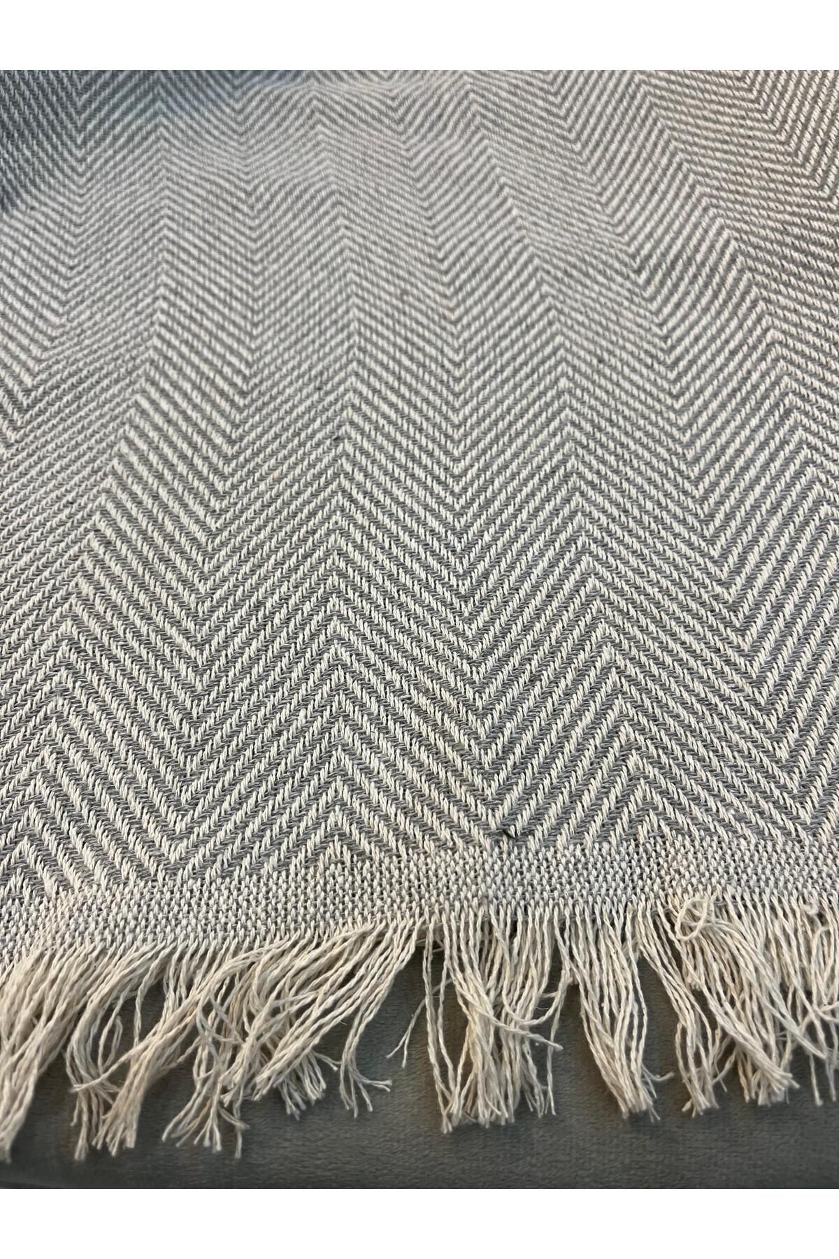 DİVALDİ-Sofa Cover 170x210 Fish Back Pattern Gray 2