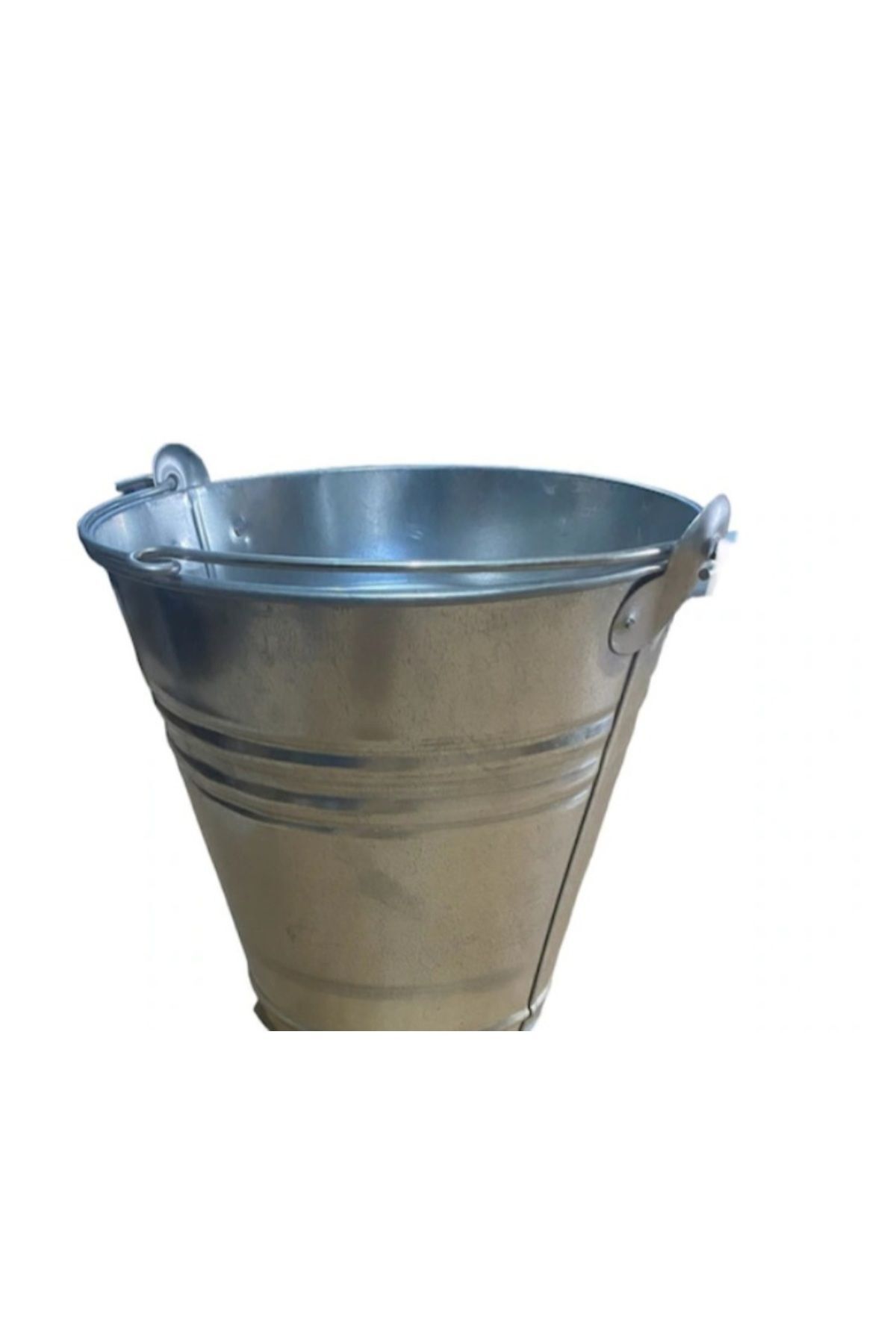 3 Adet Su Kum Kovası 10 Litrelik , Metal Galvanizli Sac Kova , Yangın Kovası 2