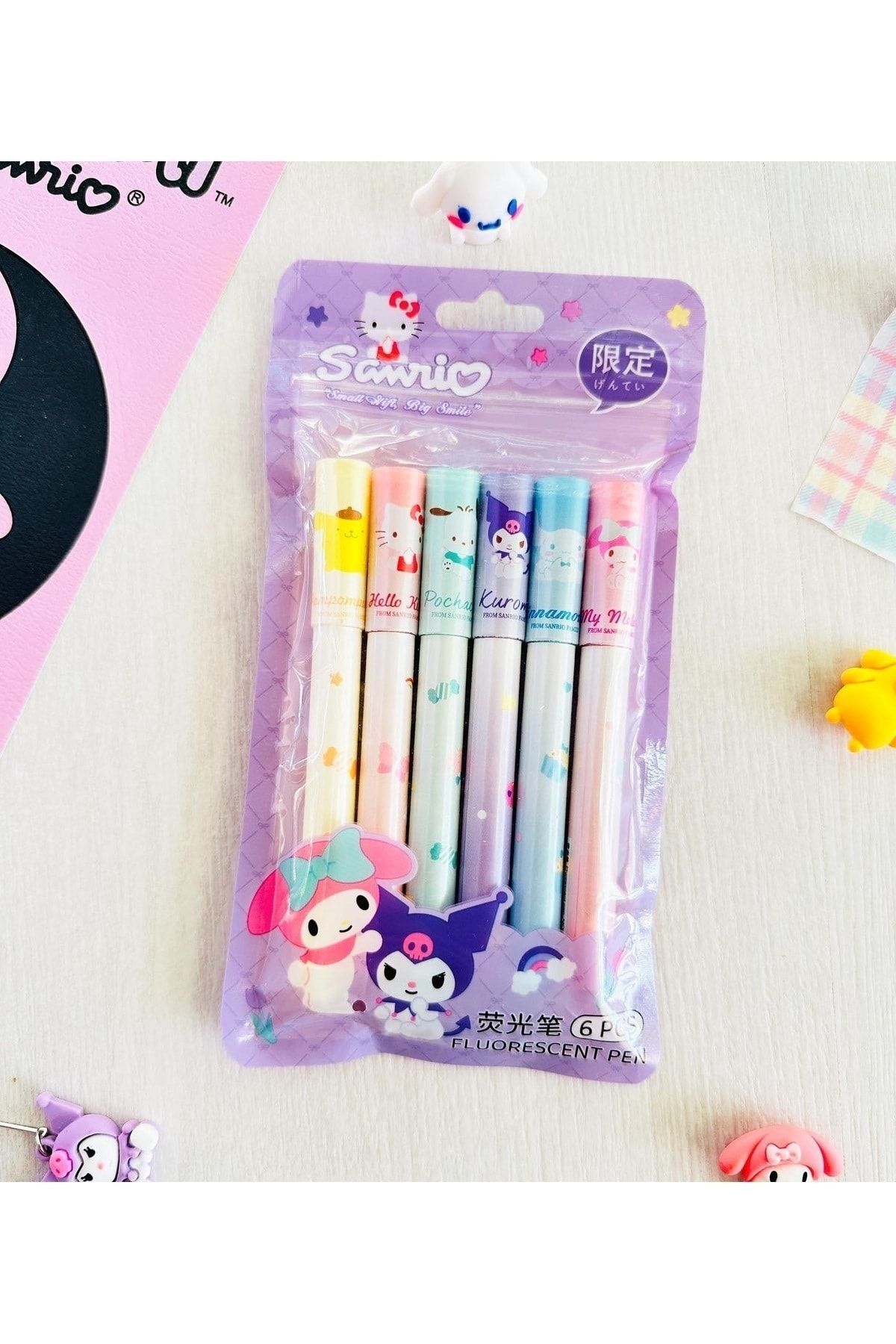 Kuromi 6-Piece Highlighter Pen Set
