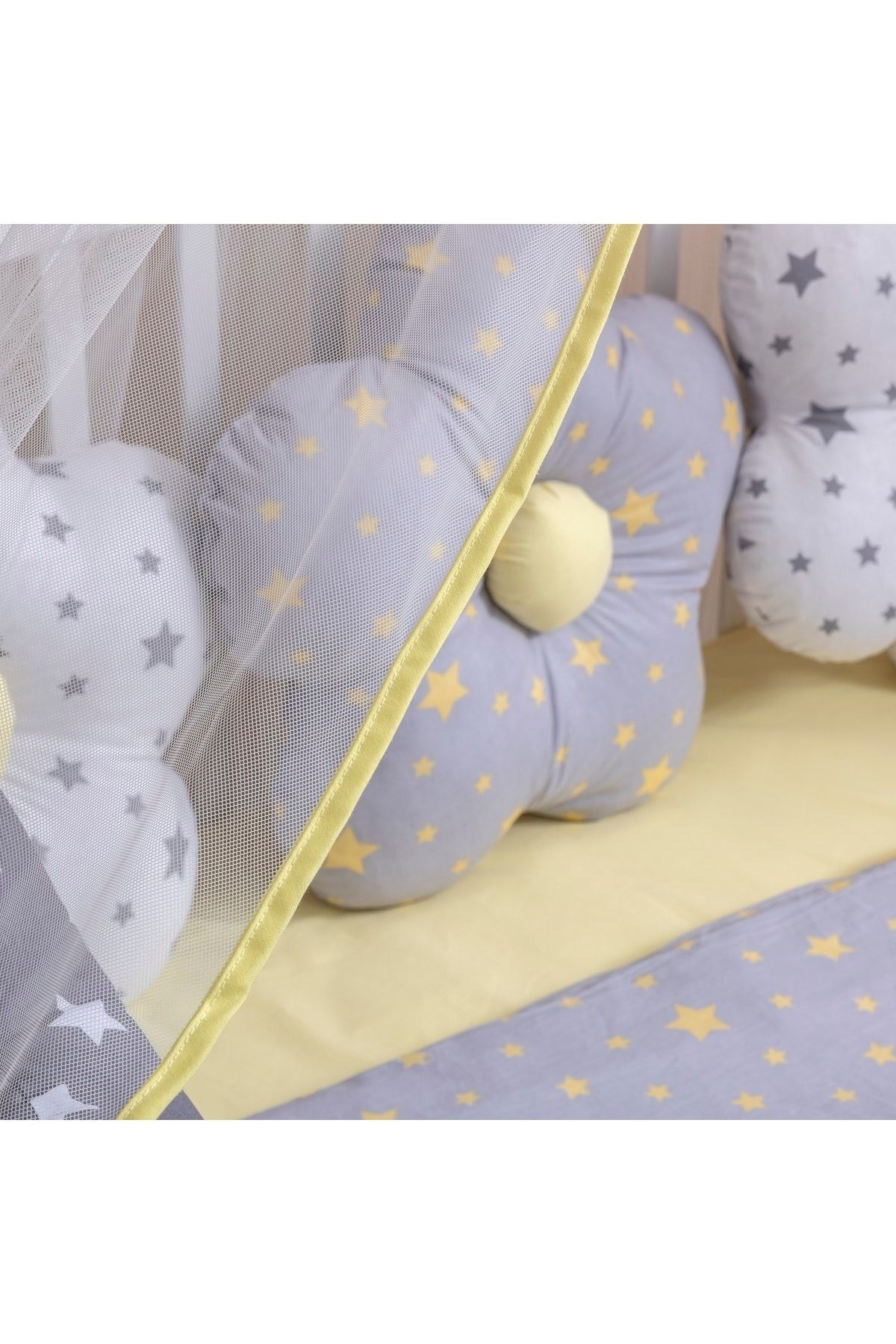 Mini Baby Bebek Uyku Seti 60x120 Astel Sarı 11 Parça fotoğrafı 4 (önizleme)