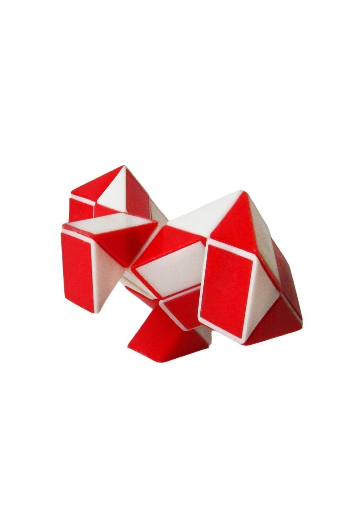e-life shop-24 Segment 3D Magic Snake Fidget - Stress Relief Red Toy Cube 3