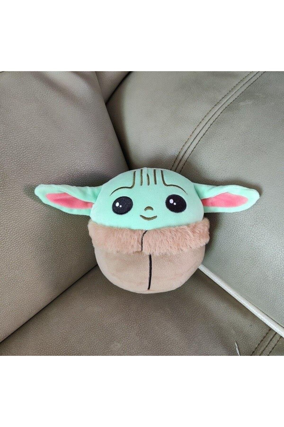 e-life shop-Imported Product Furry Fabric Baby Yoda Star Wars Mandalorian Baby Yoda Figure Plush Toy 20 Cm 6