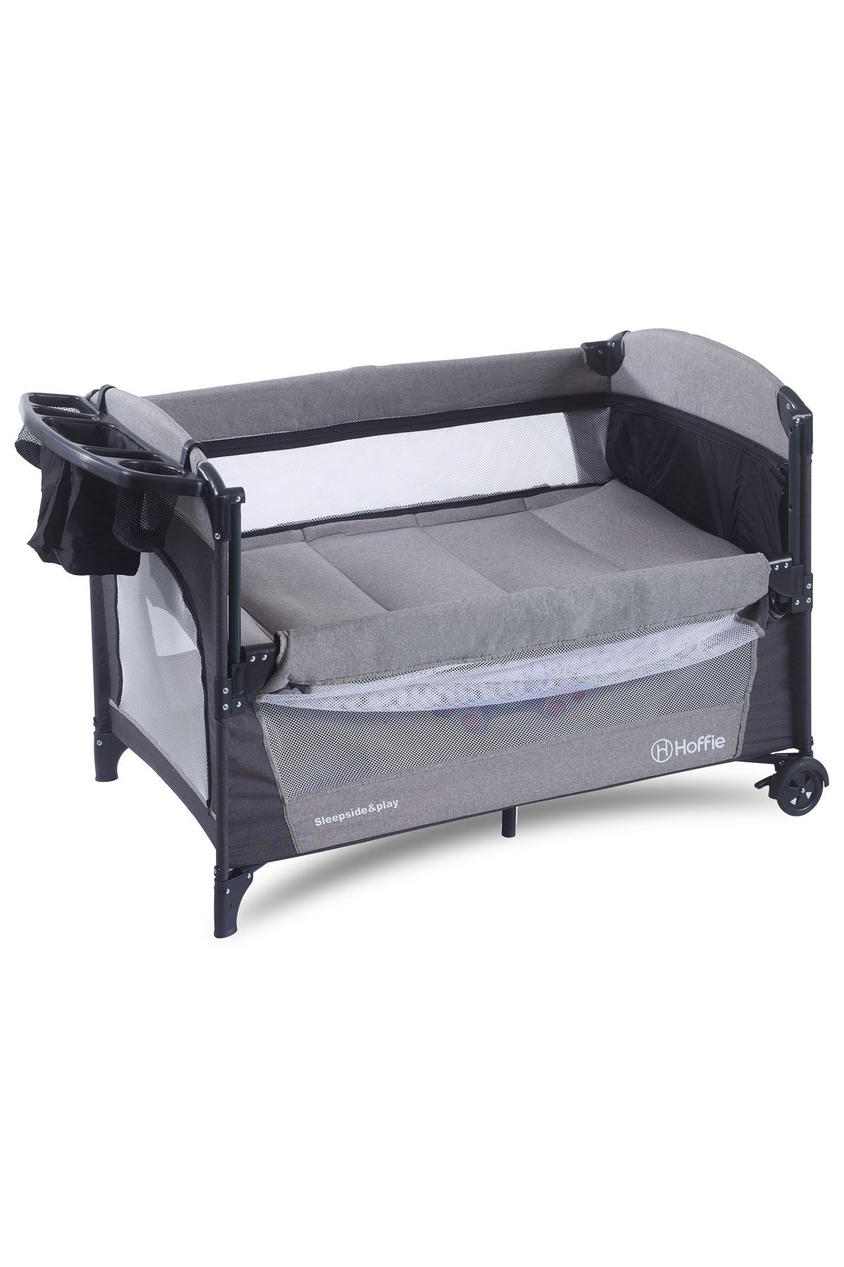 Hoffie Sleep Side Play Anne Yanı Park Yatak Sallanır Cibinlikli Oyun Parkı Bebek Beşik 70x110 Cm Yataksız fotoğrafı 4 (önizleme)