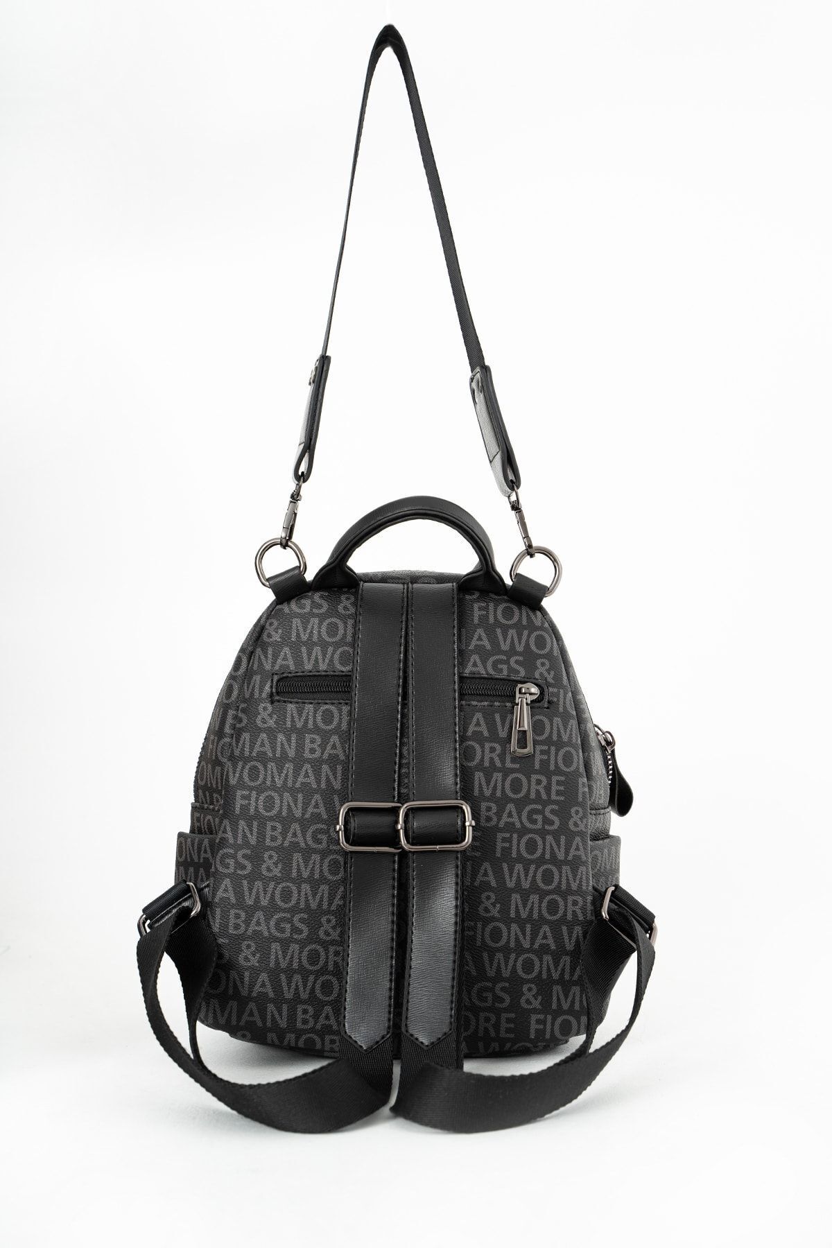 FiONA BAG Kadın Siyah Sırt Ve Omuz Çantası Taşıması Kolay Ve Çok Kullanışlı fotoğrafı 3 (önizleme)