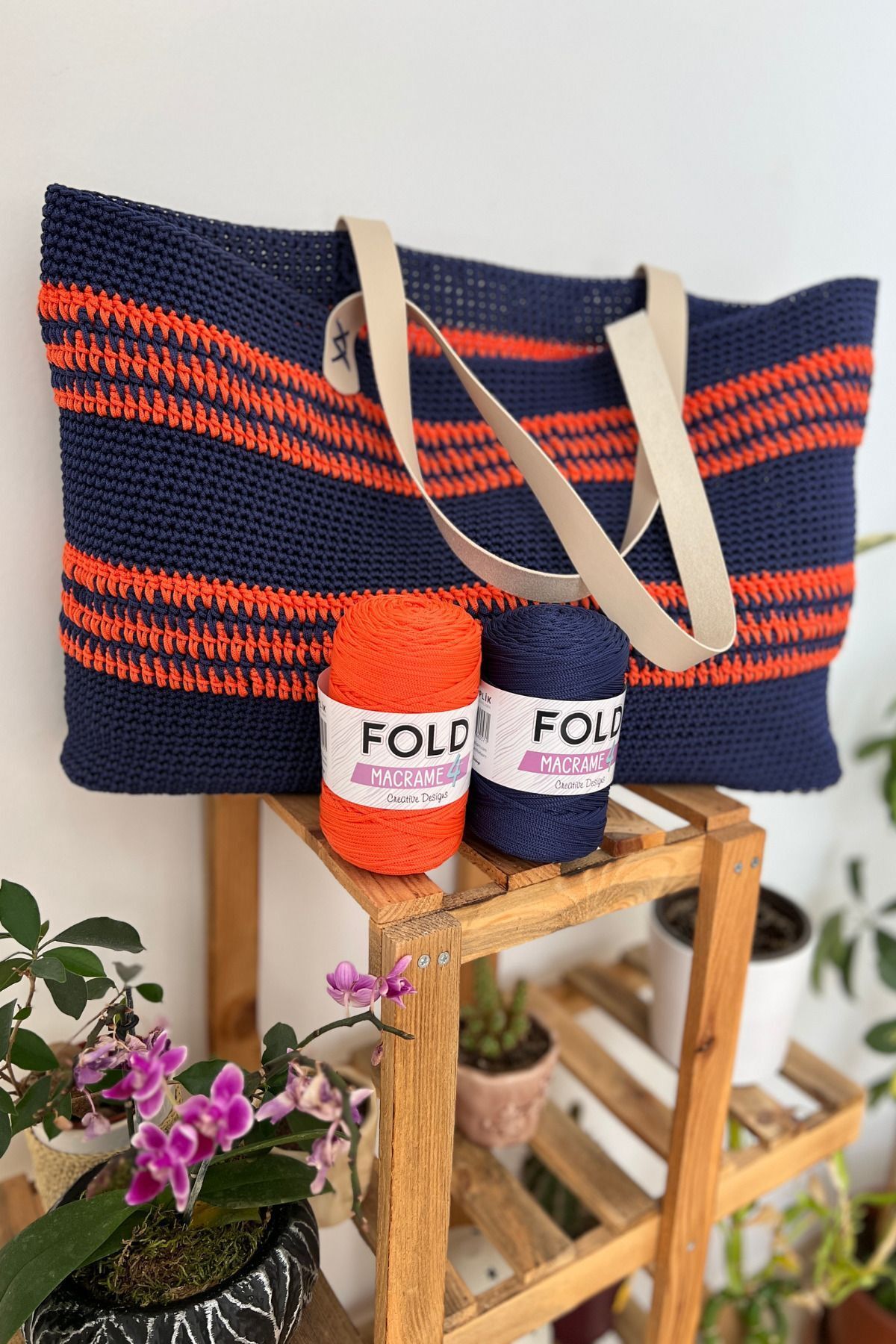 FOLD-Macrame Yarn No:4 - 060 Polyester, 2 Mm String, 200 gr 230 M Supla String Bag String 2