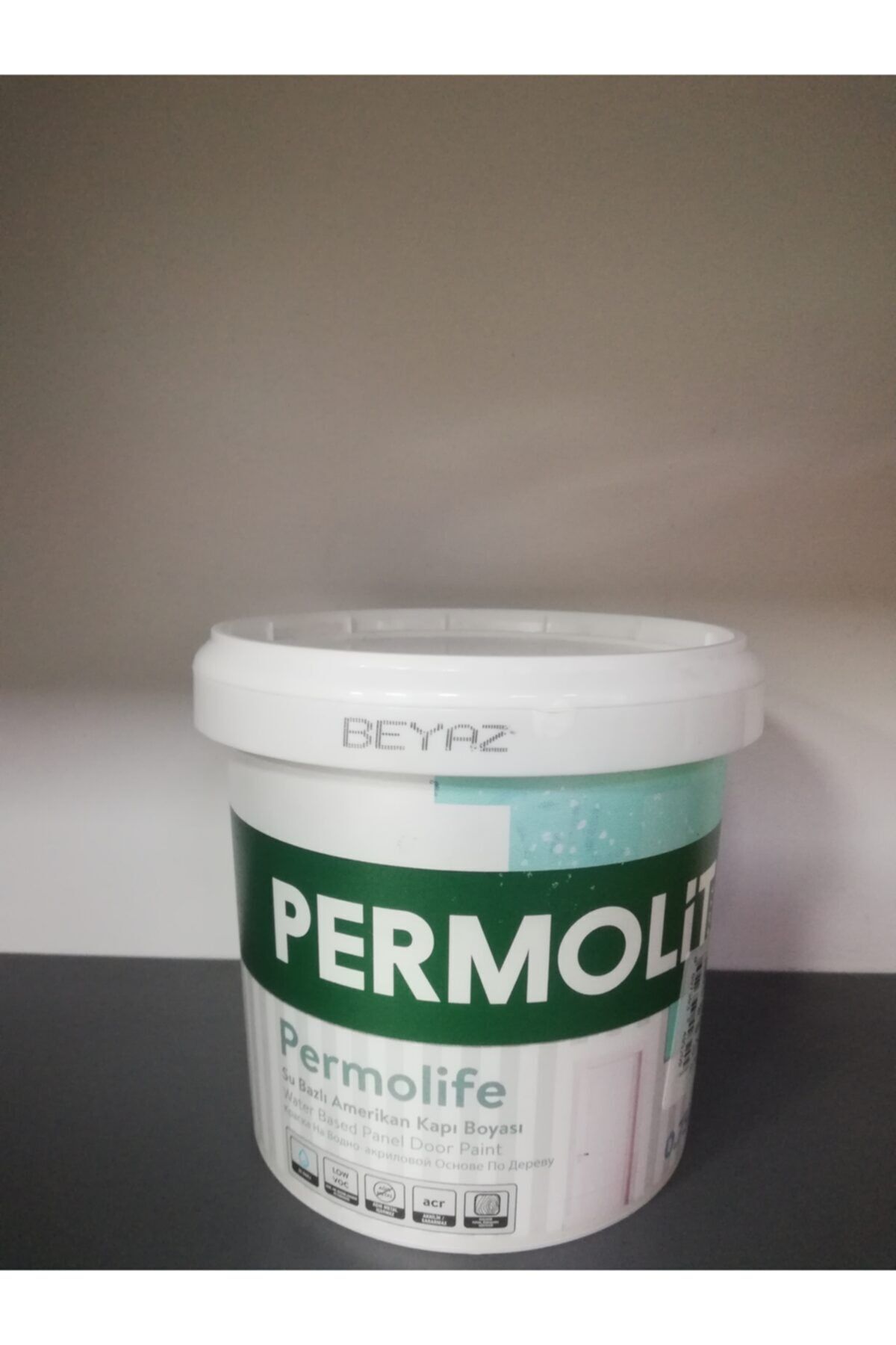 Permolit Permolife Su Bazlı Amerikan Kapı Boyası Beyaz 2.5lt
