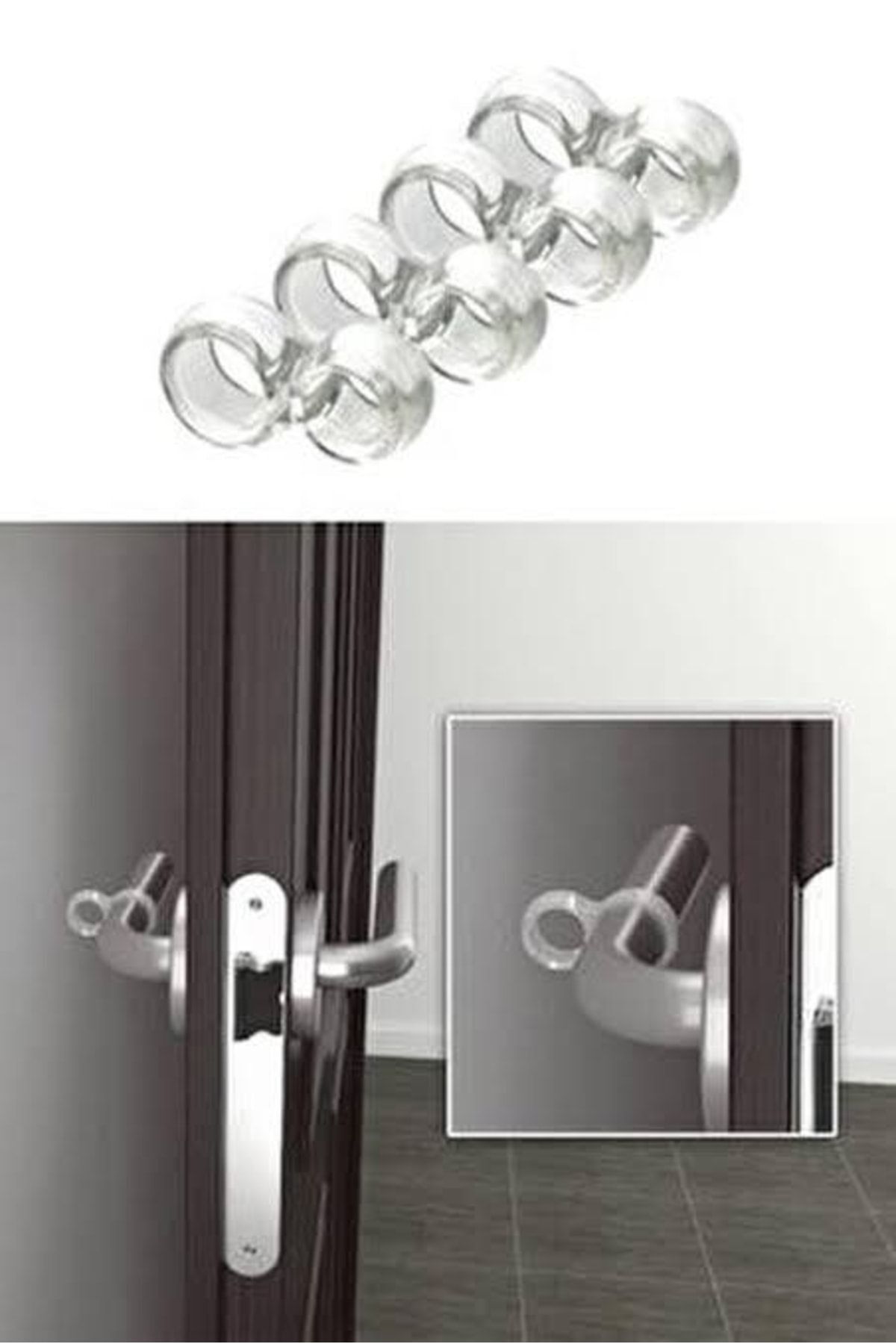 G-Plast-Door Handle Rubber Door Stopper Snap-On Handle Pack of 5 3
