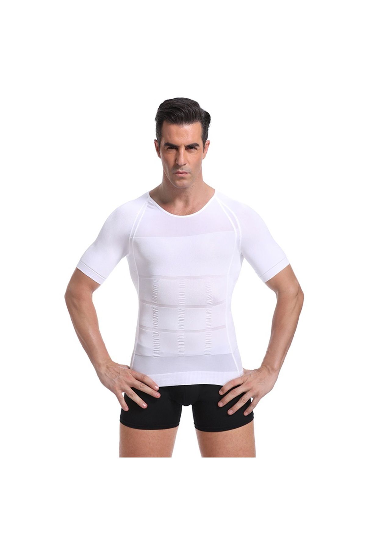 Form Angel-Men's Corset Short Sleeve T-Shirt 1