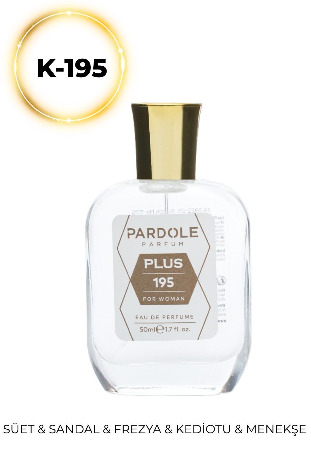 عطر زنانه K 195 50 میل صندل گربه بنفش PARDOLE