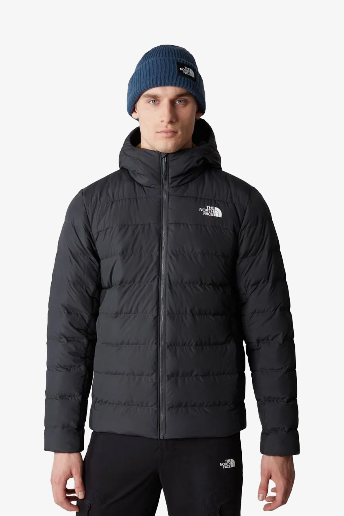 نورث فیس کت مردانه خاکستری M Aconcagua 3 Hoodie Nf0a84ı10c51