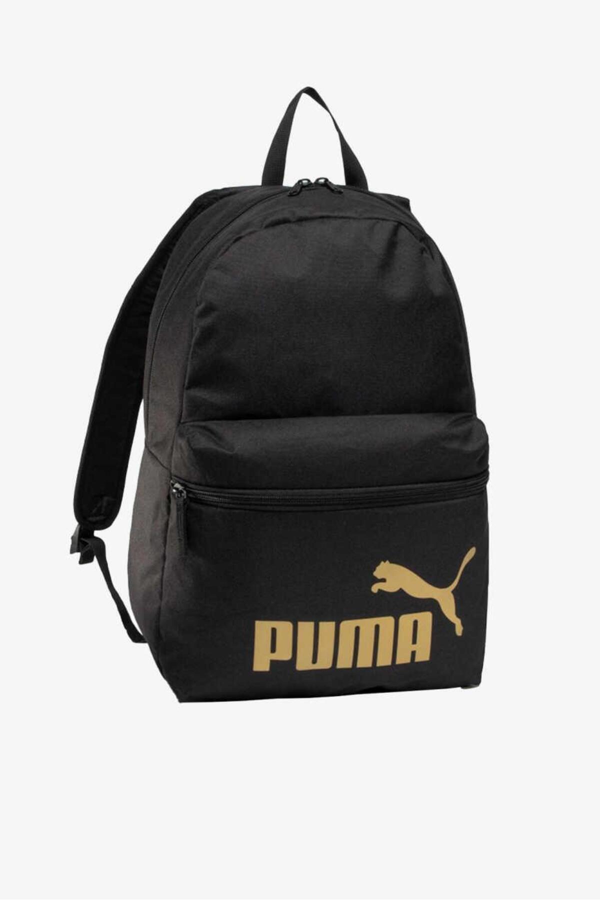 کوله‌پشتی Puma پوما فاز مشکی-طلایی لو مشکی کیف یونیسکس 07548749 اورجینال - تصویر 1