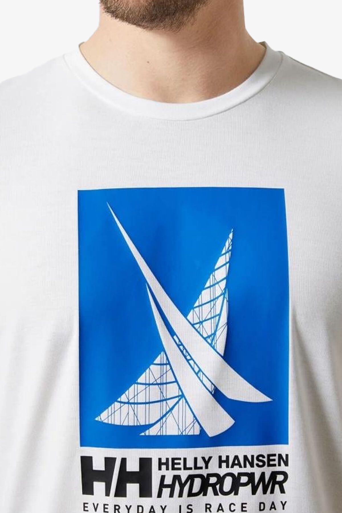 Helly Hansen تی شرت سفید مردانه Hp Race Graphic 34419-001