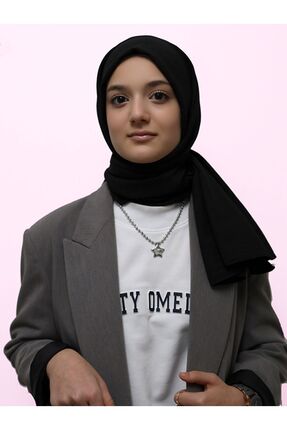 ULMO SCARFS Pamuk Aerobin Şal ( Siyah )