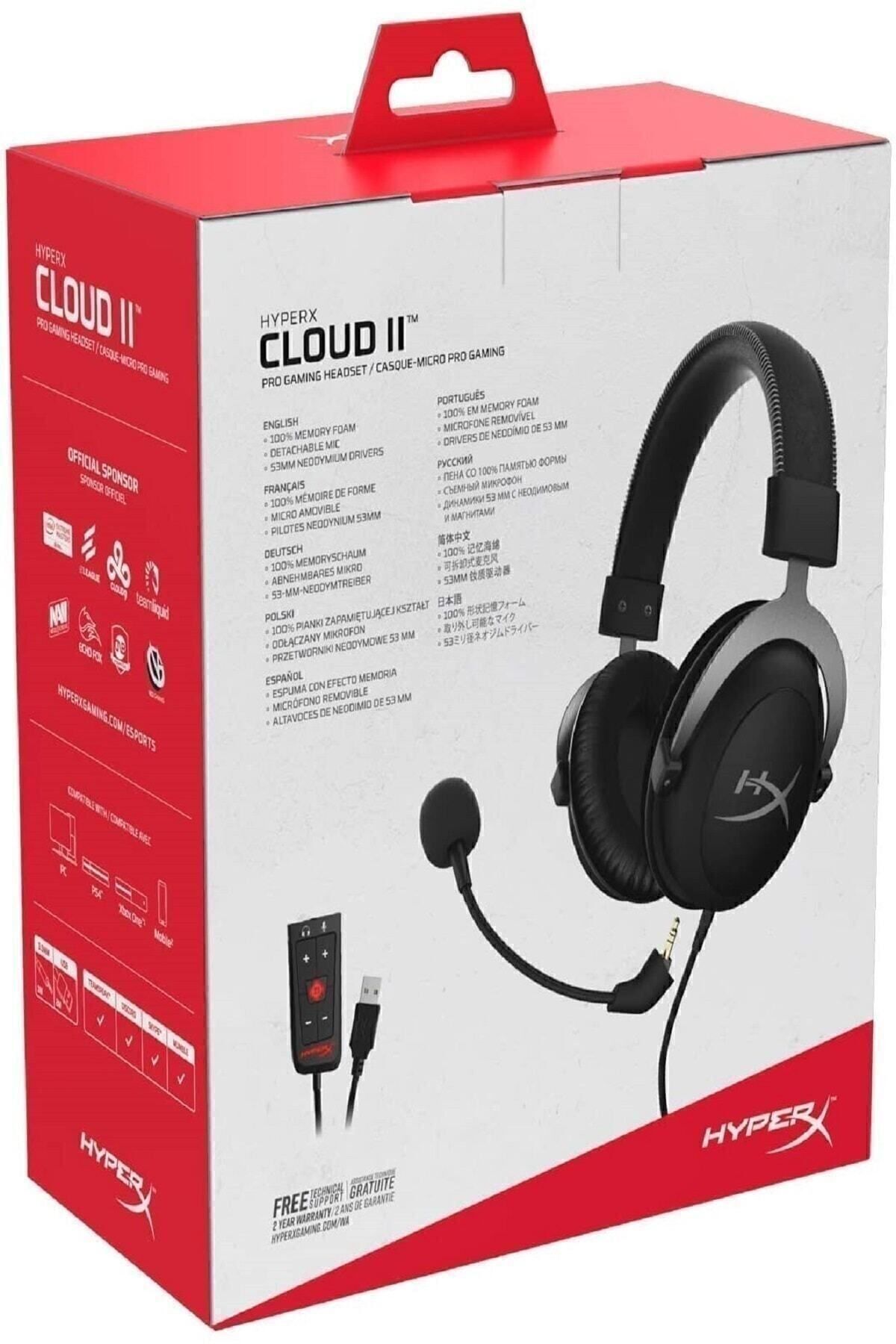 Cloud II Oyuncu Kulaklık Gri KHX-HSCP-GM - 8