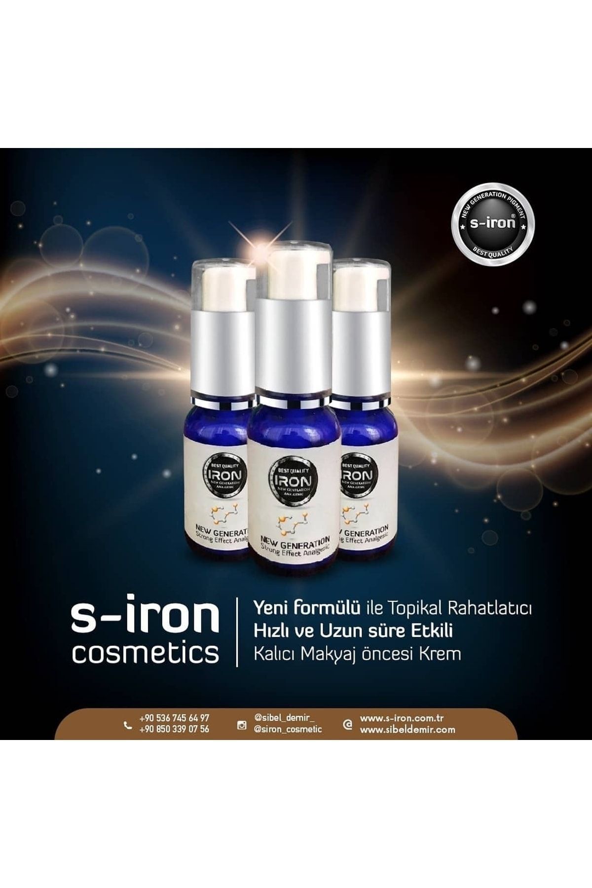 S-İRON COSMETİC Kalıcı Makyaj Rahatlatıcı Krem Solüsyon
